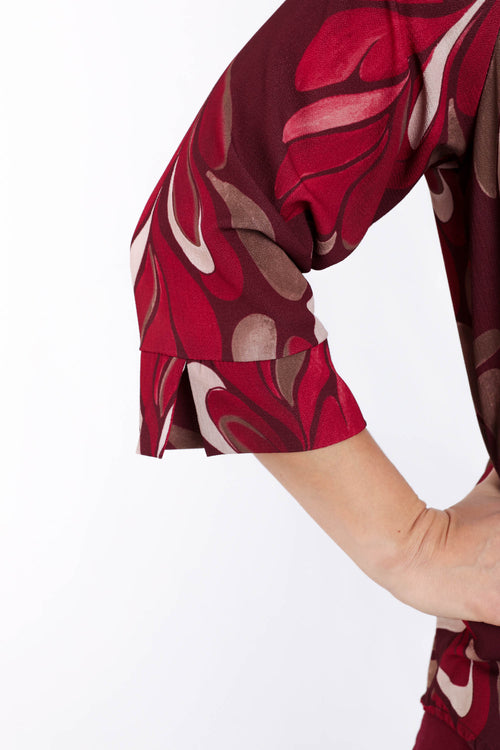 Bluse mit grafischem Druck-Paprika-5