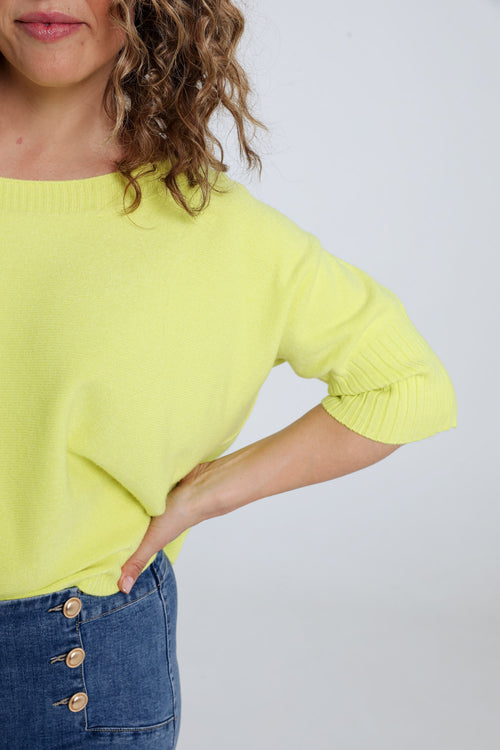 Einfarbiger Pullover mit Bootsausschnitt-Paprika-6