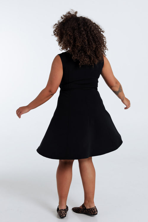 Einfarbiges Skaterkleid-Paprika-8