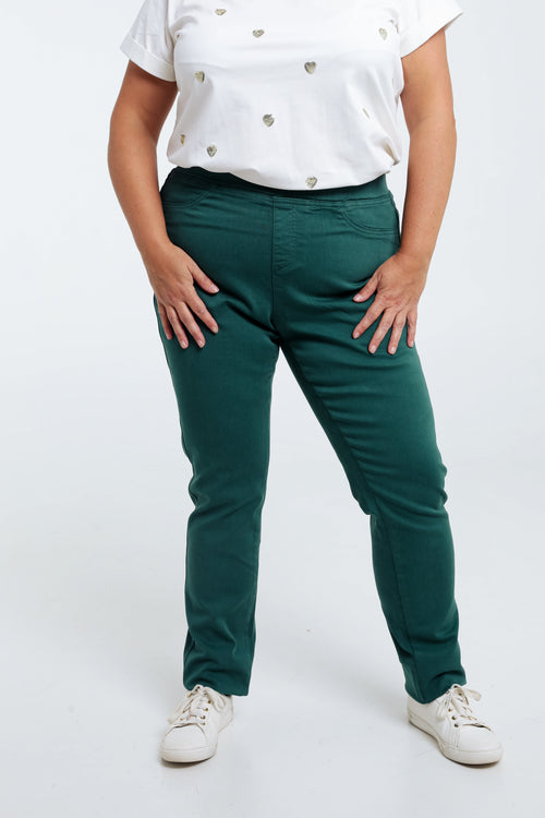 Unifarbene Slim-Fit-Jegging „Lolly“ L 32-Paprika-1