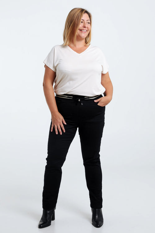 Unifarbene schmale Jeggings ‚Lolly