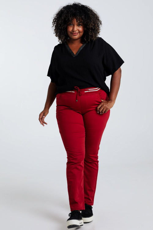 Unifarbene schmale Jeggings ‚Lolly