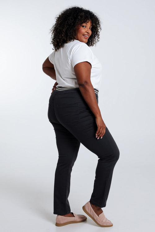 Unifarbene schmale Jeggings ‚Lolly