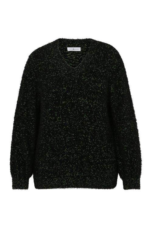 Schlichter Popcorn-Strickpullover-Paprika-10