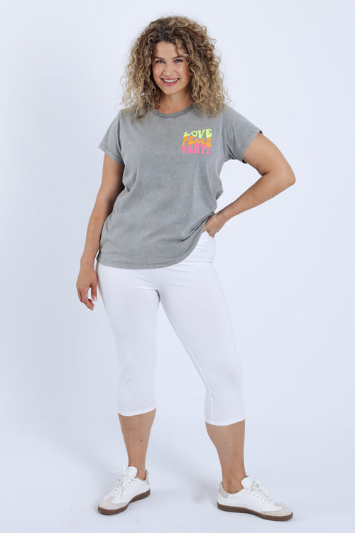 Corsaire legging en coton uni-Paprika-9