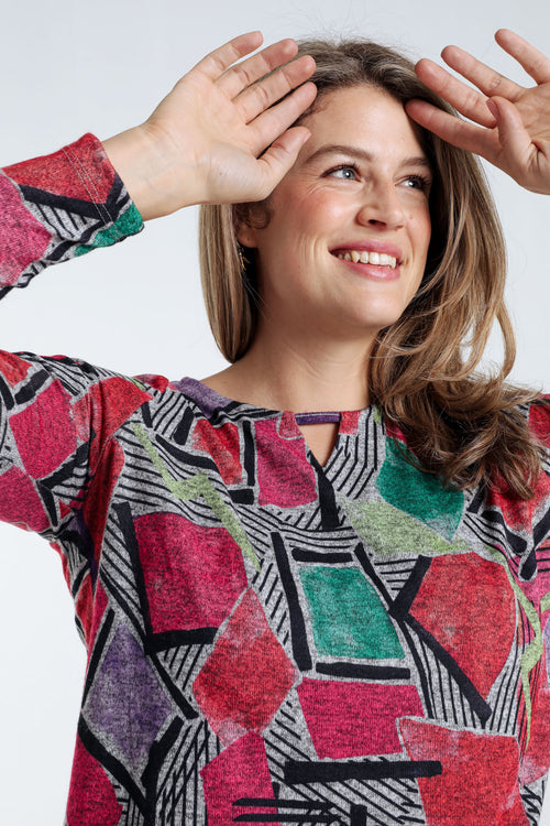 T-Shirt mit grafischem Print-Paprika-4