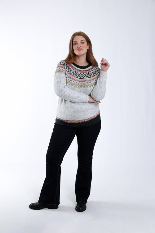 Pull motif jacquard-Paprika-6