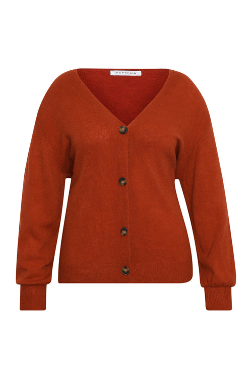 Cardigan uni-Paprika-7