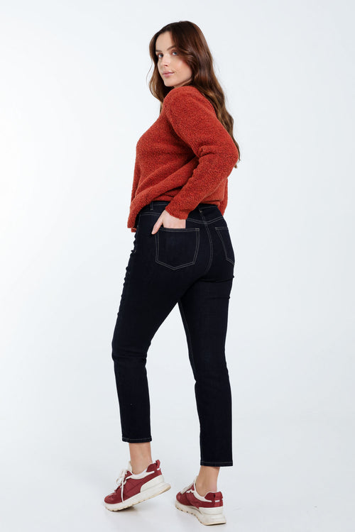 7/8-Jeans in Slim-Fit-Passform „Louise“-Paprika-2