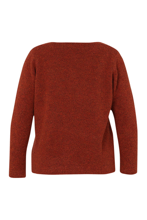 Schlichter Pullover aus Schlingenstrick-Paprika-11