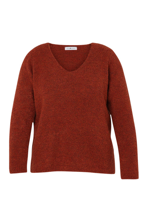 Schlichter Pullover aus Schlingenstrick-Paprika-10