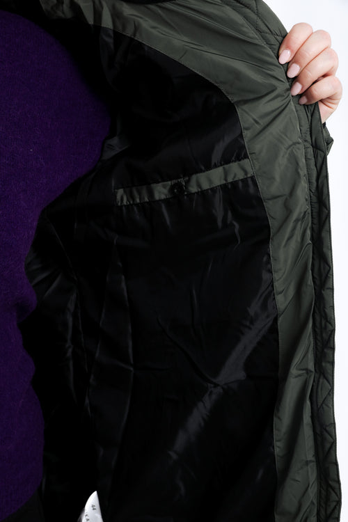 Uni langer Daunenmantel-Paprika-7