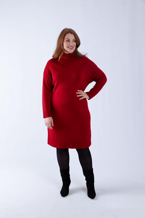 Uni Strickkleid-Paprika-2