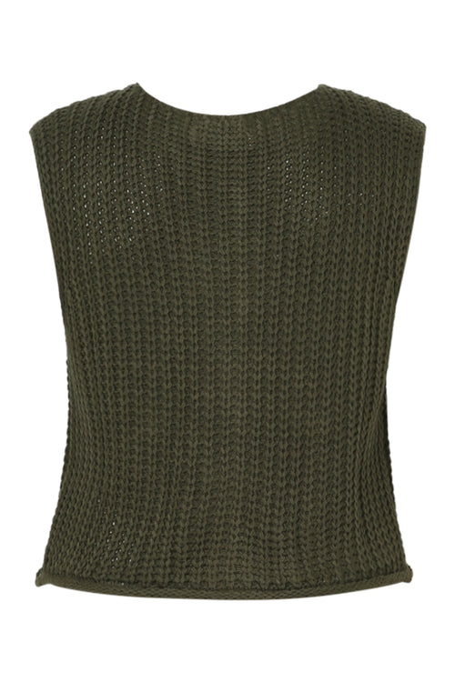 Kurze, schlichte Strickjacke-Paprika-11