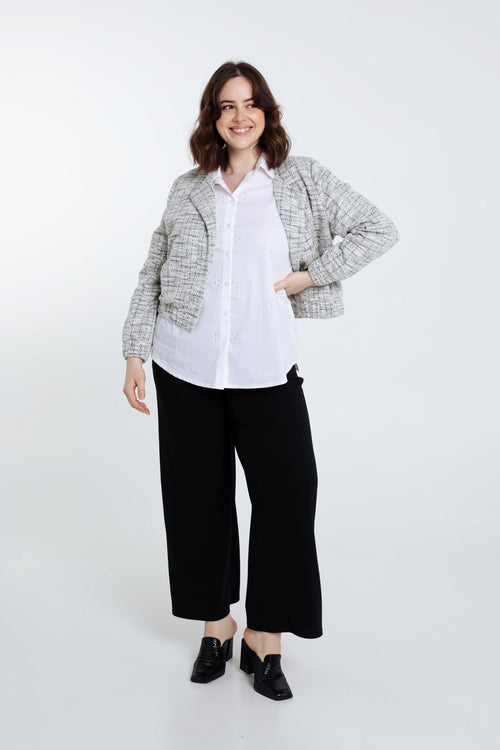 Veste effet tweed-Paprika-8