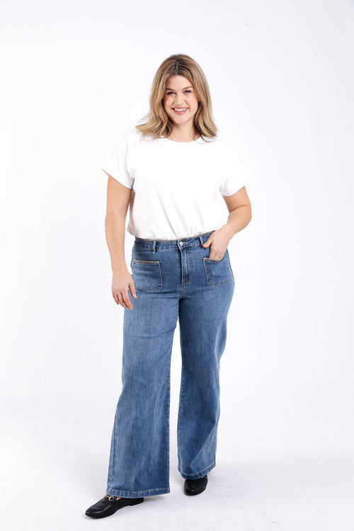 Jeans Elodie mit Taschen und Stickerei-Detail-Paprika-6