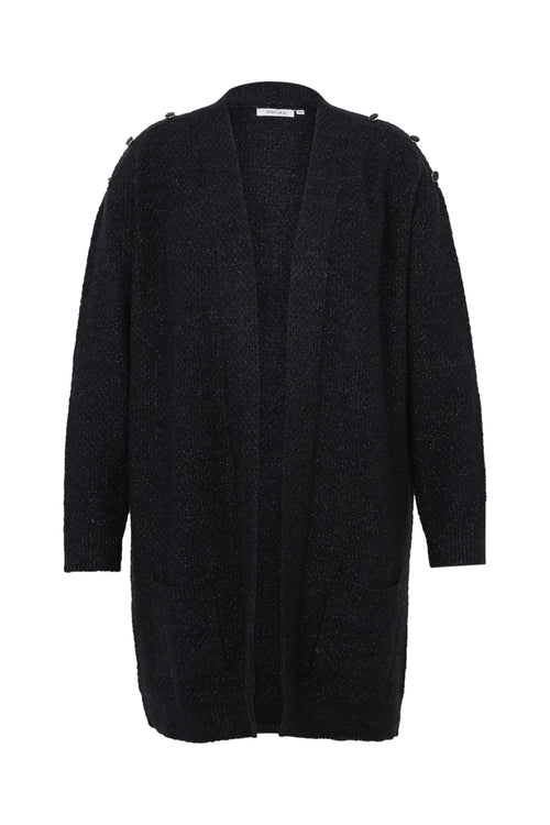 Cardigan long détail bouton-Paprika-10