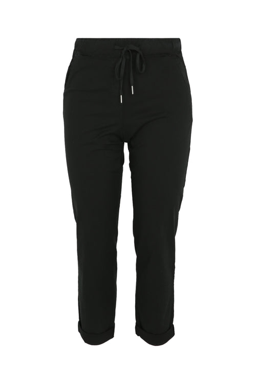 Unifarbene 7/8-Chinohose mit locker geschnittenen Hosenbeinen-Paprika-9