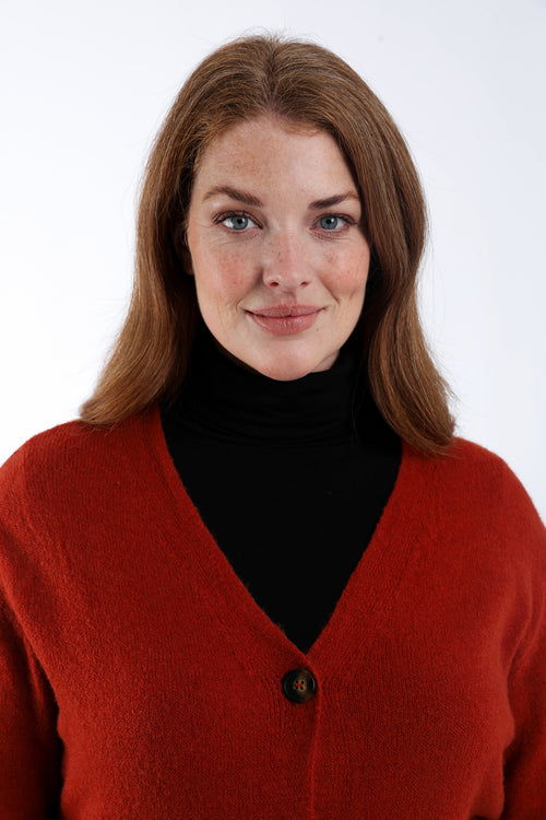 Cardigan uni-Paprika-2