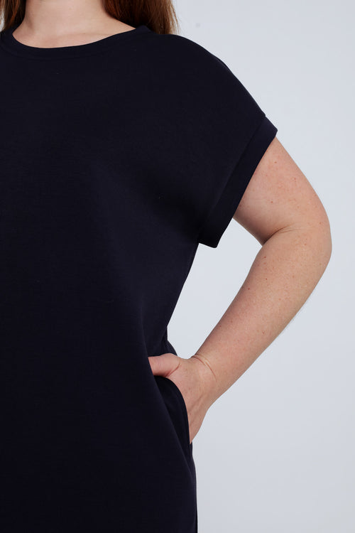 Einfarbiges Maxikleid aus Viskose-Paprika-4