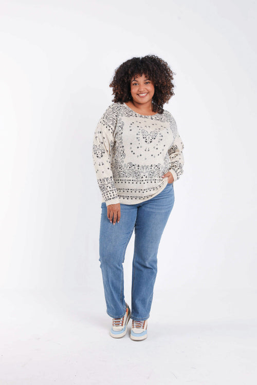 Pull imprimé bandana-Paprika-8