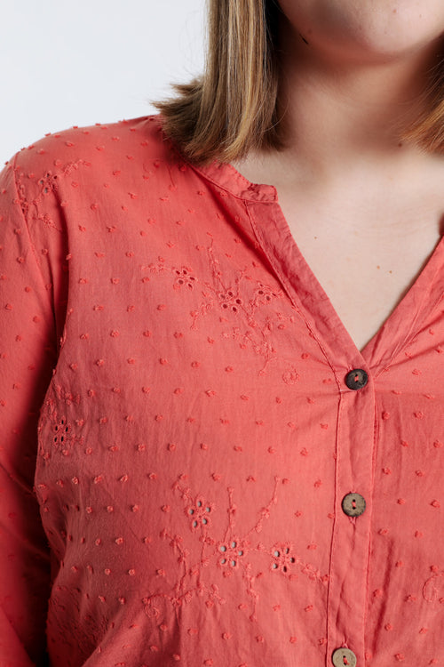  Baumwollbluse mit Stickereien     -Paprika-4