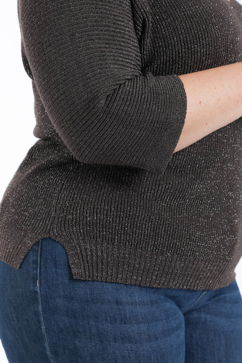 Uni-Pullover mit Lurex-Paprika-6