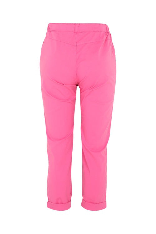 Unifarbene 7/8-Chinohose mit locker geschnittenen Hosenbeinen-Paprika-10