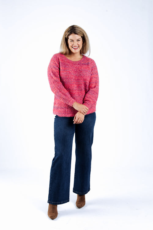 Pullover aus Bouclé-Strick-Paprika-5