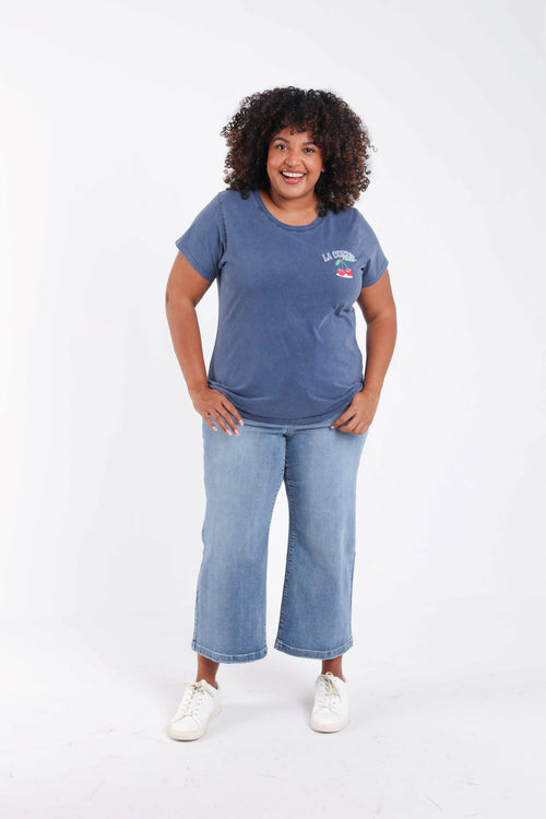 T-shirt en coton imprimé cerises-Paprika-8