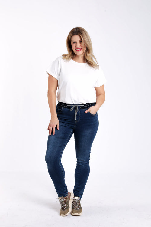 Jegging Slim Lolly L32 aus Denim-Paprika-6