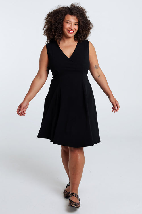 Einfarbiges Skaterkleid-Paprika-9