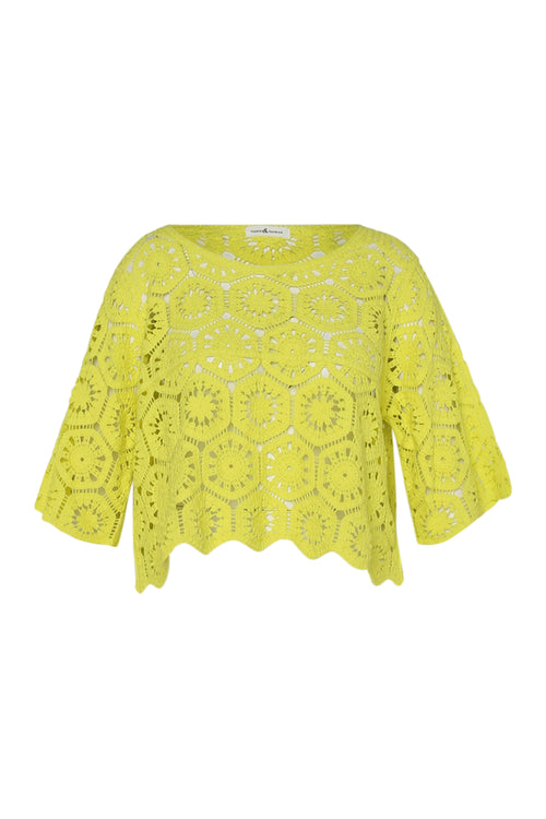Einfarbiger Häkelpullover-Paprika-10