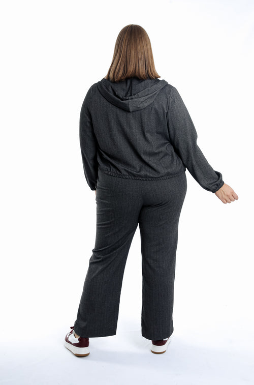 Kapuzensweatshirt mit meliertem Stoff-Paprika-2