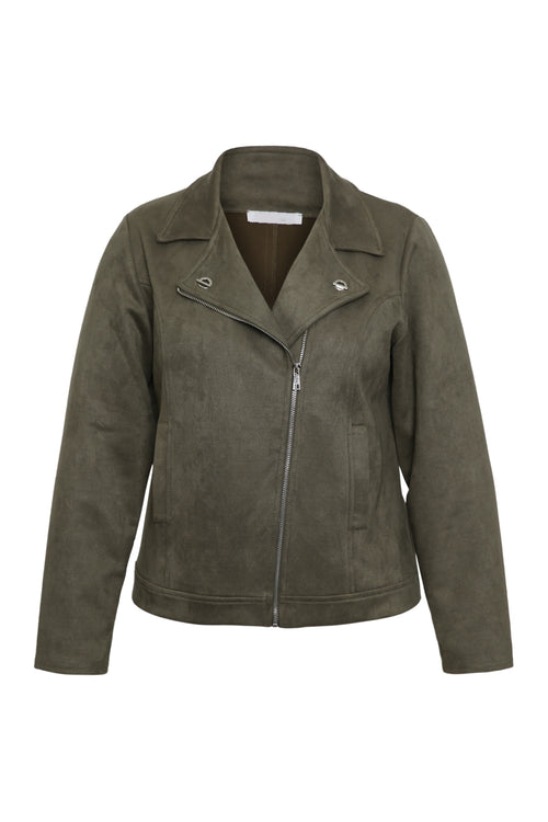 Wildlederimitat Bikerjacke-Paprika-7