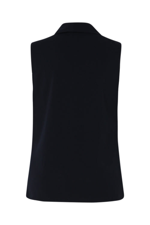 Einfarbiger Blazer-Weste-Paprika-11