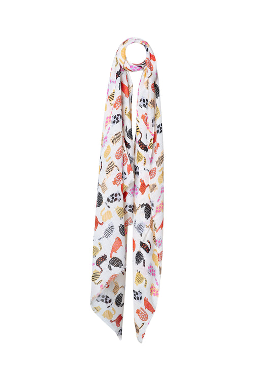 Foulard imprimé chats-Paprika-1