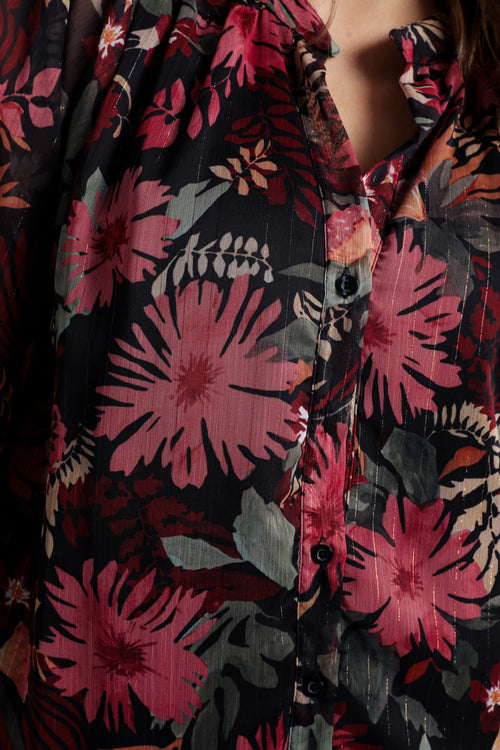 Chemisier à fleurs-Paprika-5