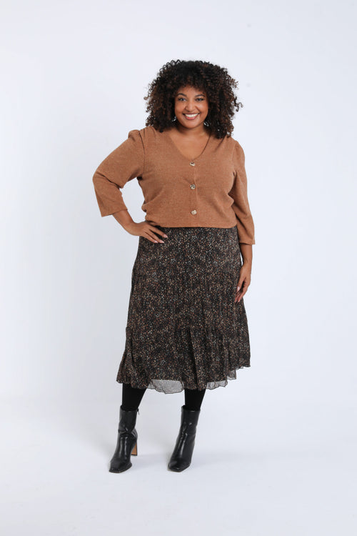 2-in-1 Kleid mit Blumenmuster-Paprika-7