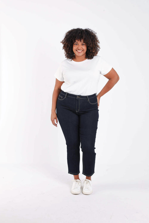 7/8-Jeans in Slim-Fit-Passform „Louise“-Paprika-8