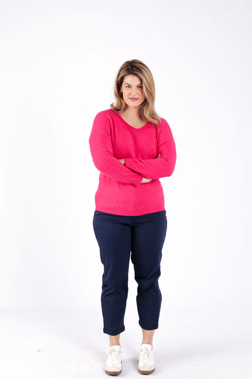 Pull en viscose uni-Paprika-8