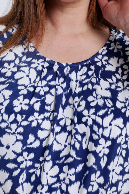 Blumenbedrucktes T-Shirt-Paprika-4
