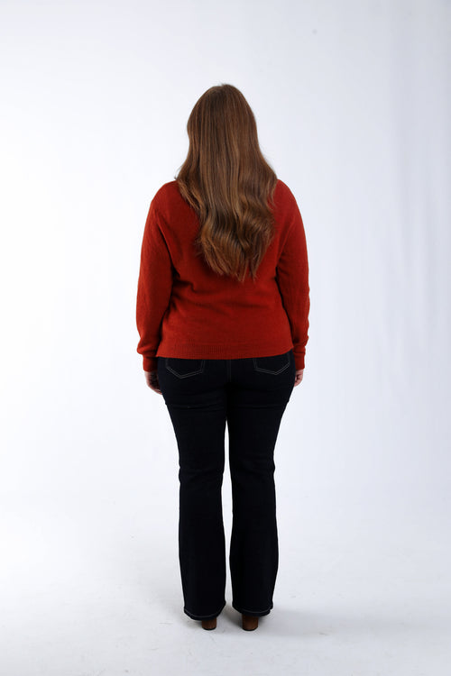 Cardigan uni-Paprika-2