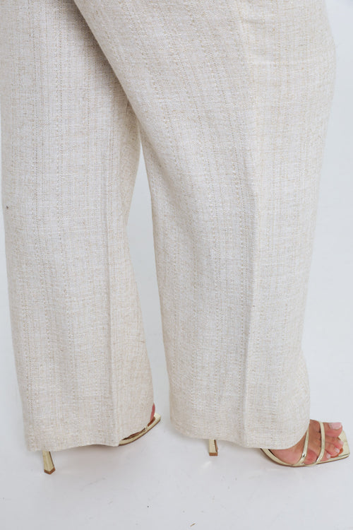 Leinen- und Viskosehose mit Lurex-Details-Paprika-4
