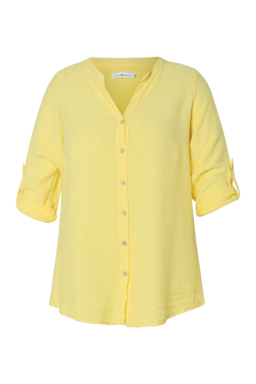 Bluse aus Viskose einfarbig-Paprika-10