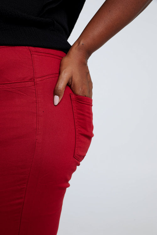 Unifarbene schmale Jeggings ‚Lolly
