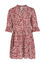 Tunika-Kleid mit farbigem Tierfell-Print