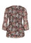 Plissee-Bluse mit Blumendruck