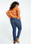 Slim-Fit-Jeans „Louise“ L 34 mit aufwendig verarbeiteten Taschen