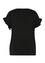 Unifarbenes T-Shirt aus Viskose mit Volants und Halskette